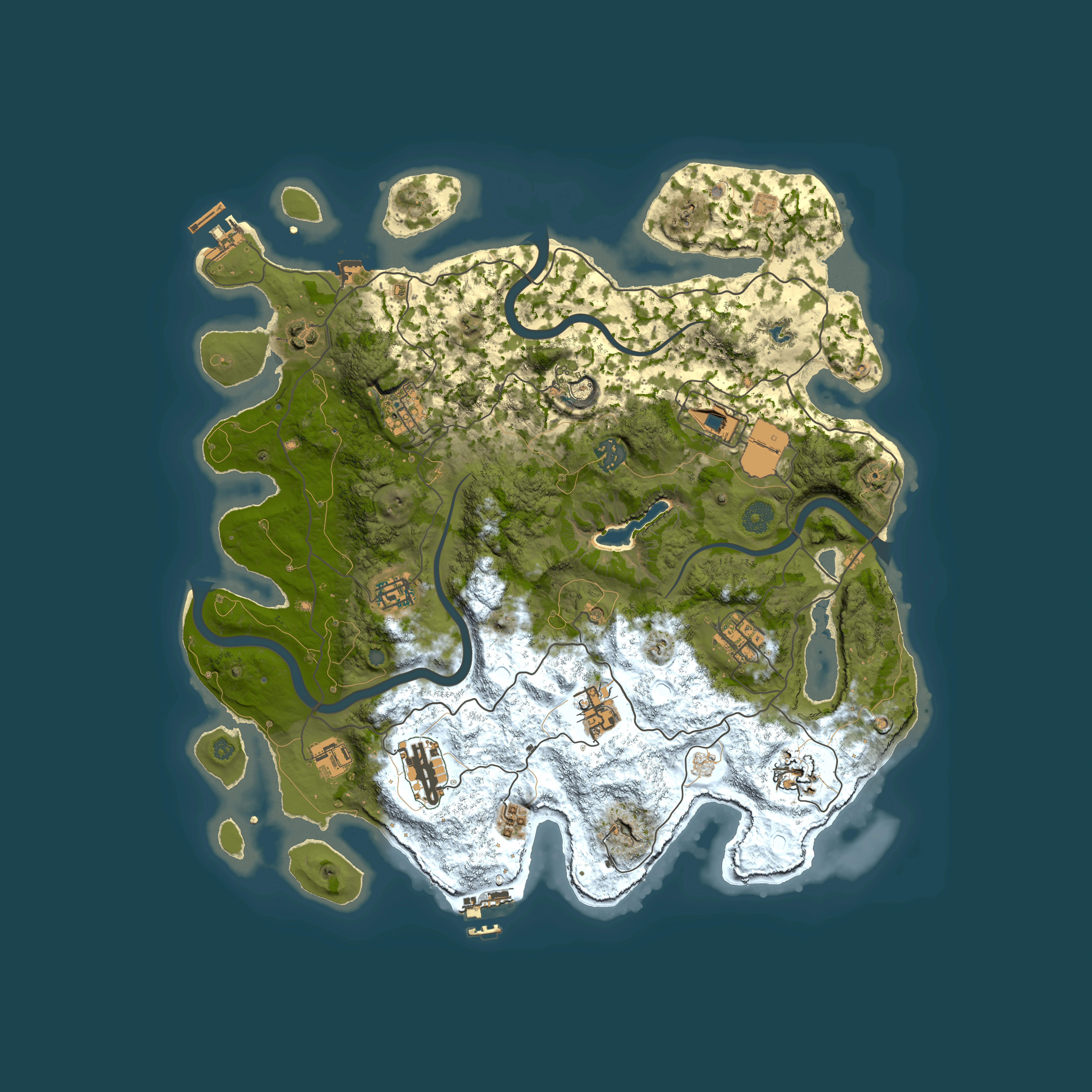 Full top-down render of Rust map seed 1786040324701, 4000x4000m