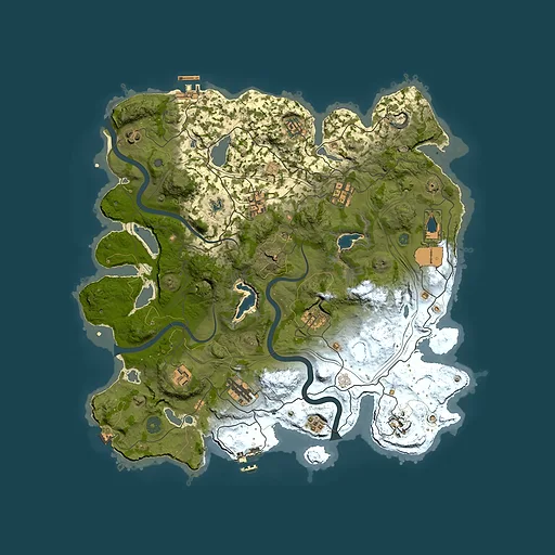 Rust map seed 1763209767, 4000x4000m top-down preview