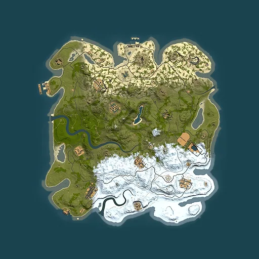 Rust map seed 1337, 4000x4000m top-down preview