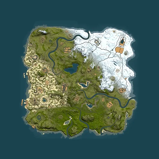 Rust map seed 132024045, 4000x4000m top-down preview
