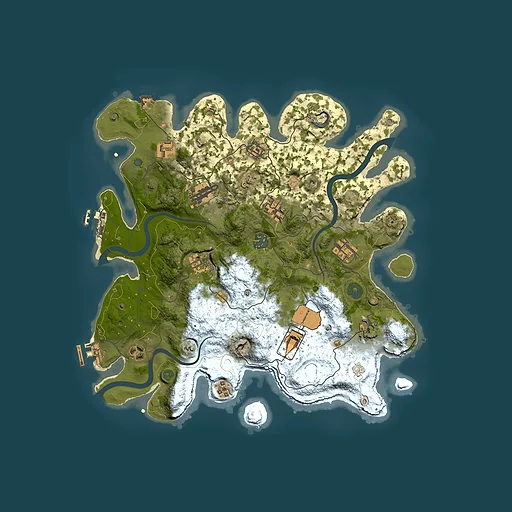Rust map seed 8939, 3750x3750m top-down preview