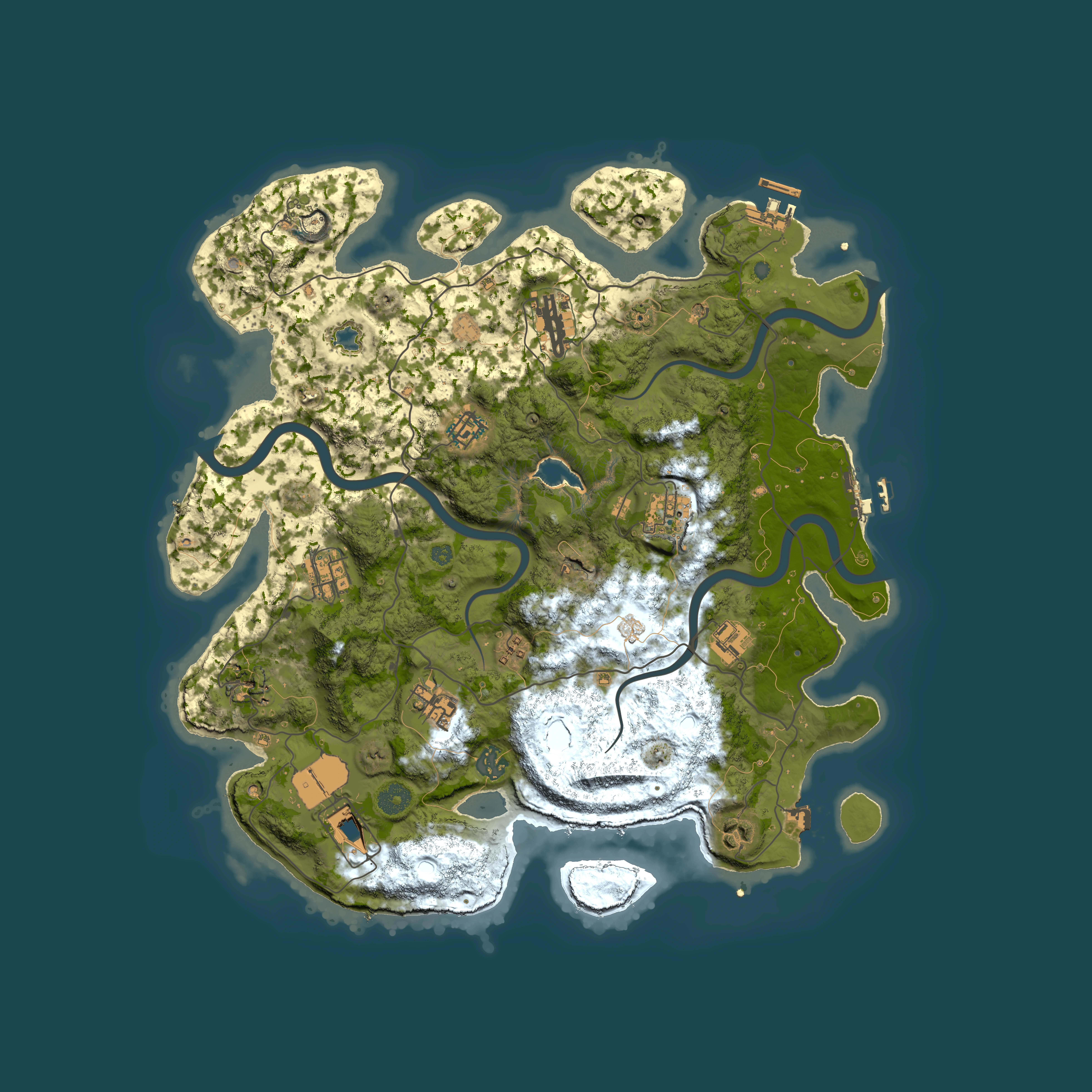 Full top-down render of Rust map seed 1786040279915, 4000x4000m