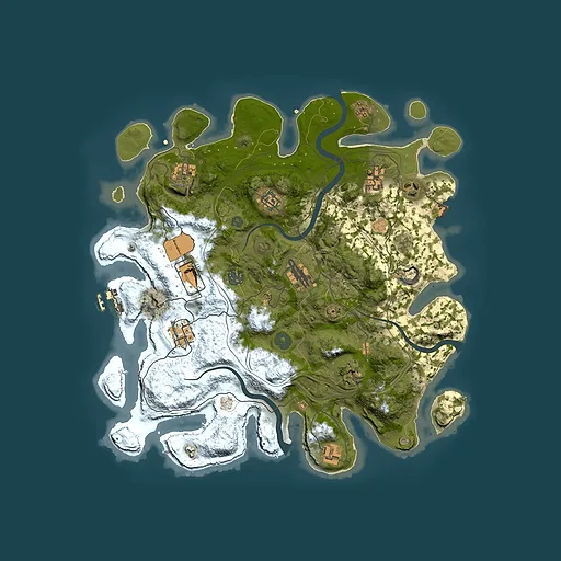 Rust map seed 1337, 3800x3800m top-down preview