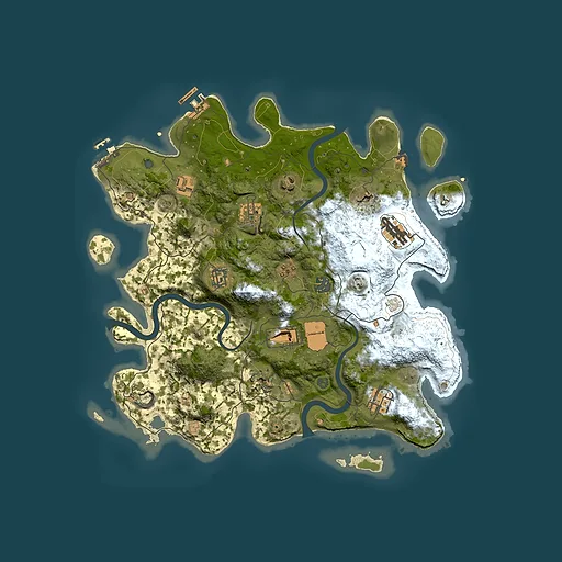 Rust map seed 18208, 3750x3750m top-down preview