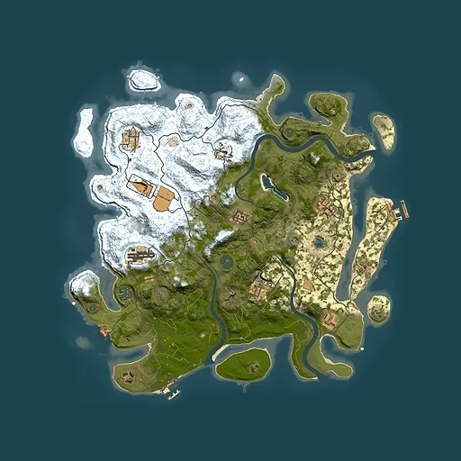 Rust map seed 272762866, 4000x4000m top-down preview