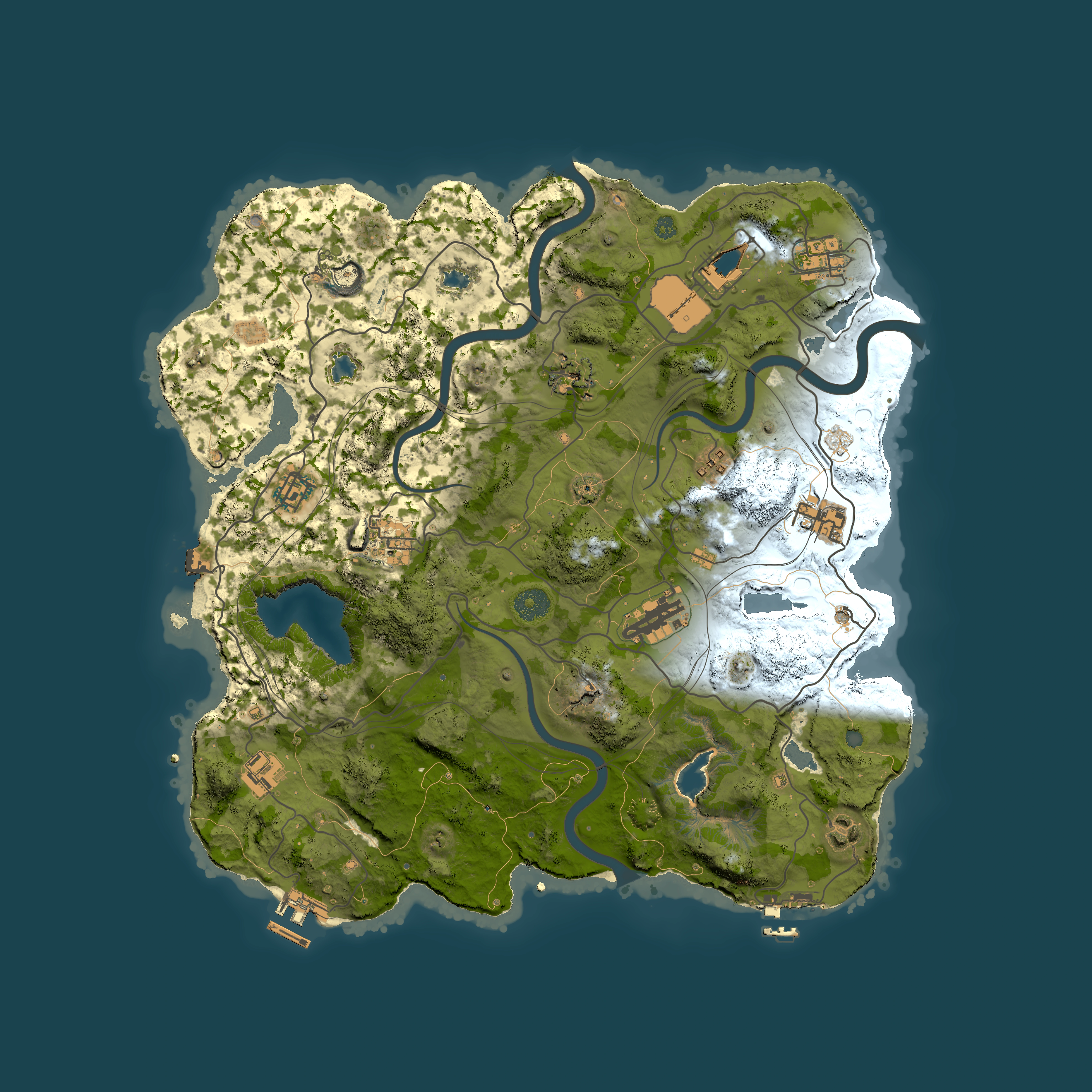 Full top-down render of Rust map seed 1781017390, 3750x3750m
