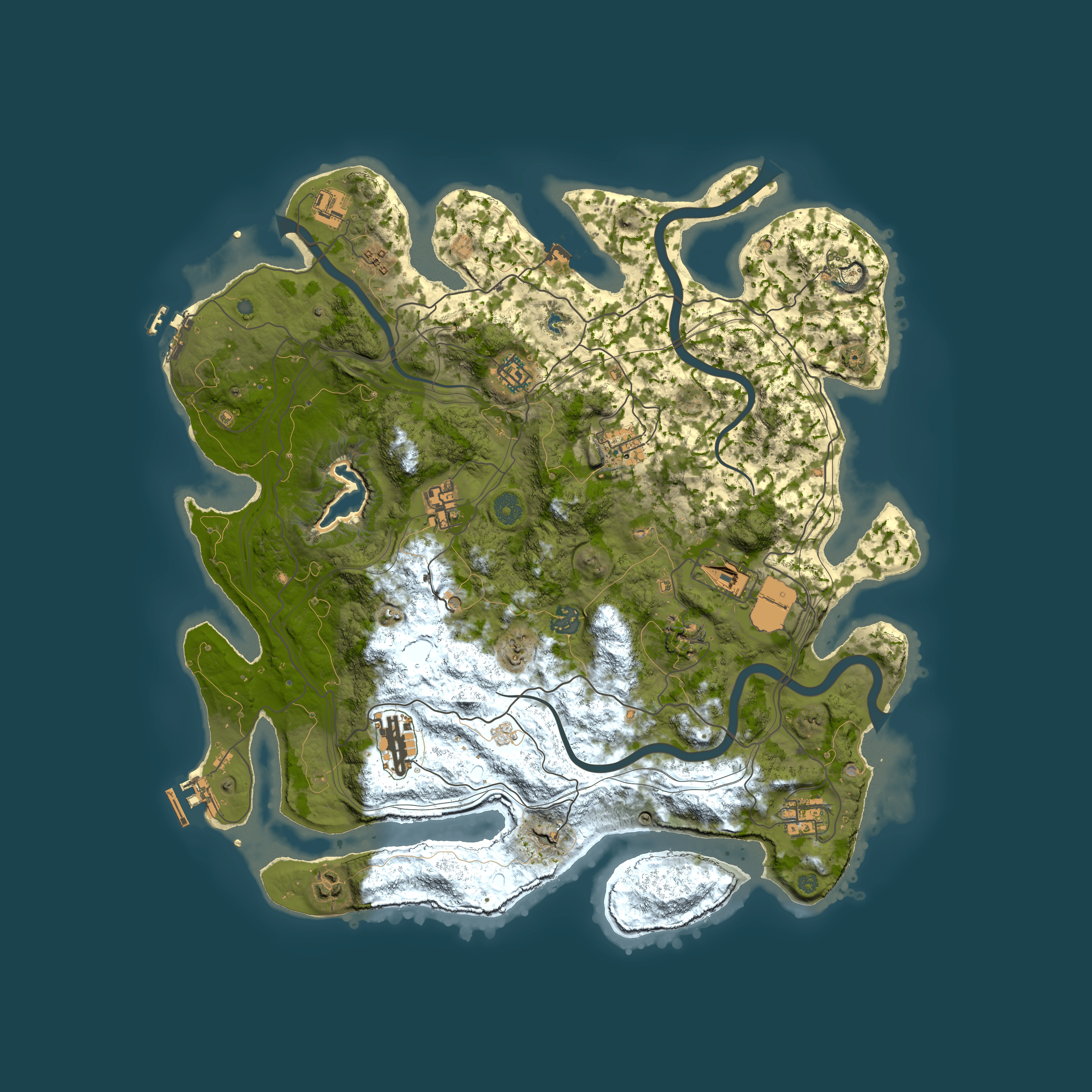 Full top-down render of Rust map seed 669039719, 4250x4250m