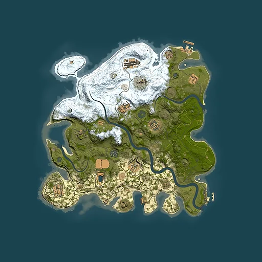 Rust map seed 9031, 3750x3750m top-down preview