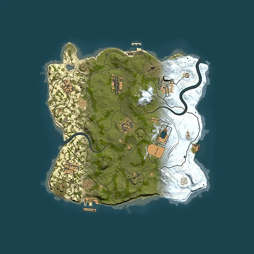 Rust map seed 926510386, 3000x3000m top-down preview