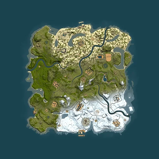 Rust map seed 589446498, 4000x4000m top-down preview