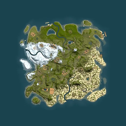Rust map seed 992125003, 4000x4000m top-down preview