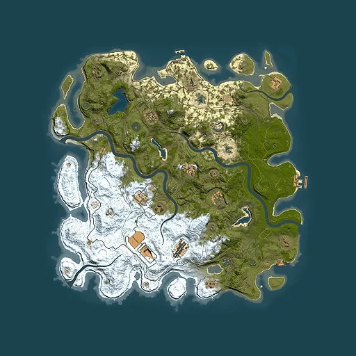 Rust map seed 1159692556, 4500x4500m top-down preview