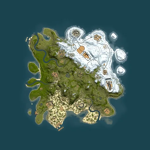 Rust map seed 1337, 3800x3800m top-down preview