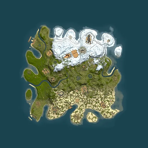 Rust map seed 1337, 3800x3800m top-down preview