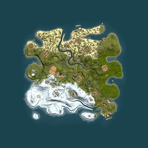 Rust map seed 645075820, 3500x3500m top-down preview