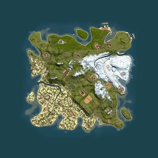 Rust map seed 1337, 3800x3800m top-down preview