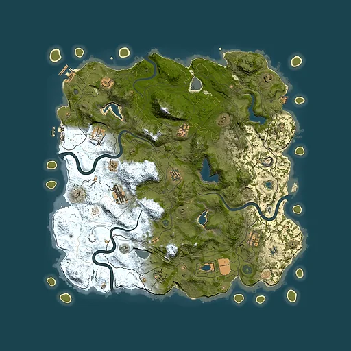 Rust map seed 1337, 4250x4250m top-down preview