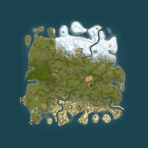Rust map seed 1112022, 4250x4250m top-down preview