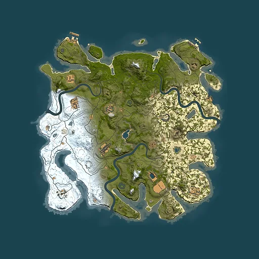 Rust map seed 1337, 4250x4250m top-down preview