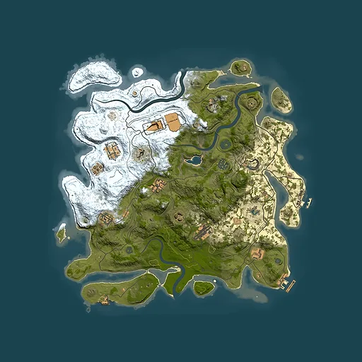 Rust map seed 1337, 4000x4000m top-down preview