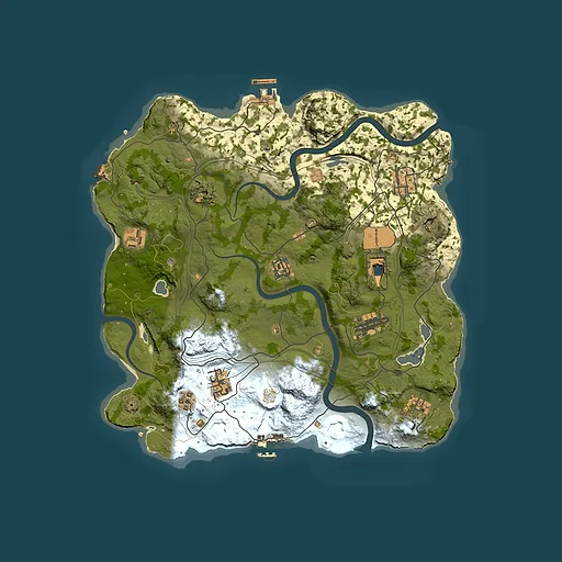 Rust map seed 1337, 3499x3499m top-down preview