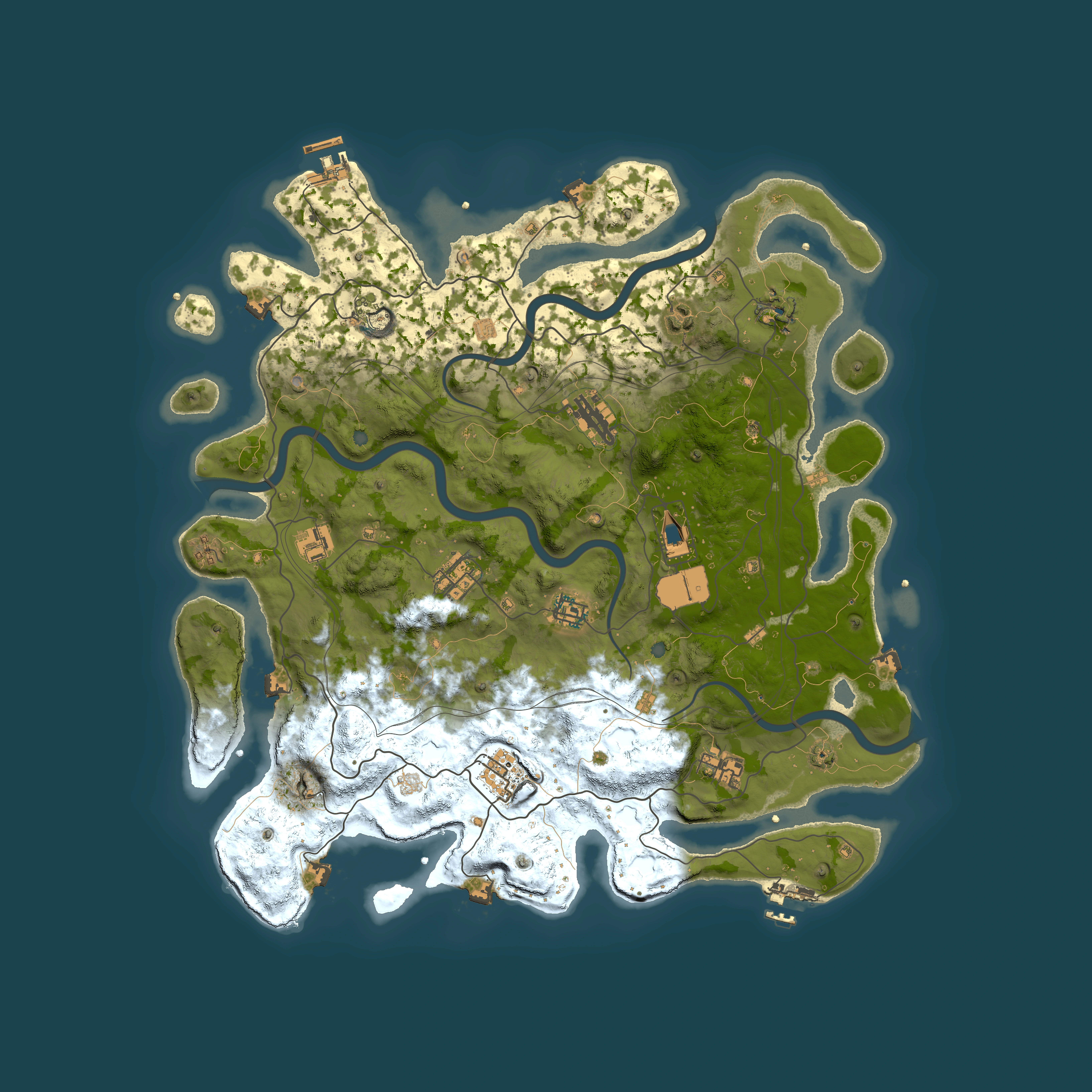 Full top-down render of Rust map seed 358605218, 4299x4299m