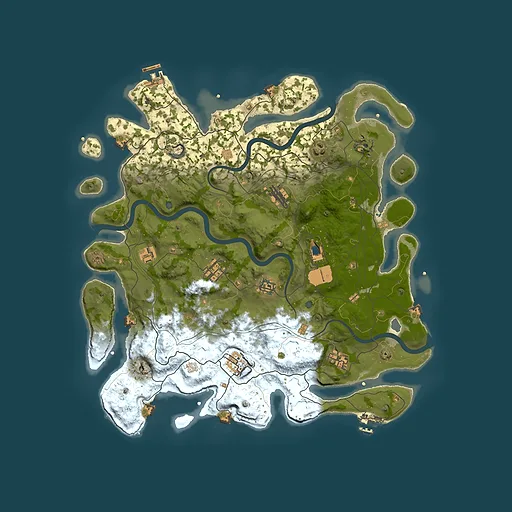 Rust map seed 358605218, 4299x4299m top-down preview