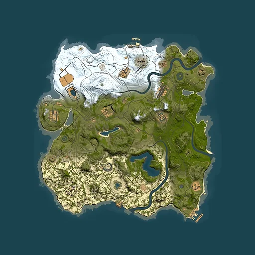 Rust map seed 1499251499, 3750x3750m top-down preview