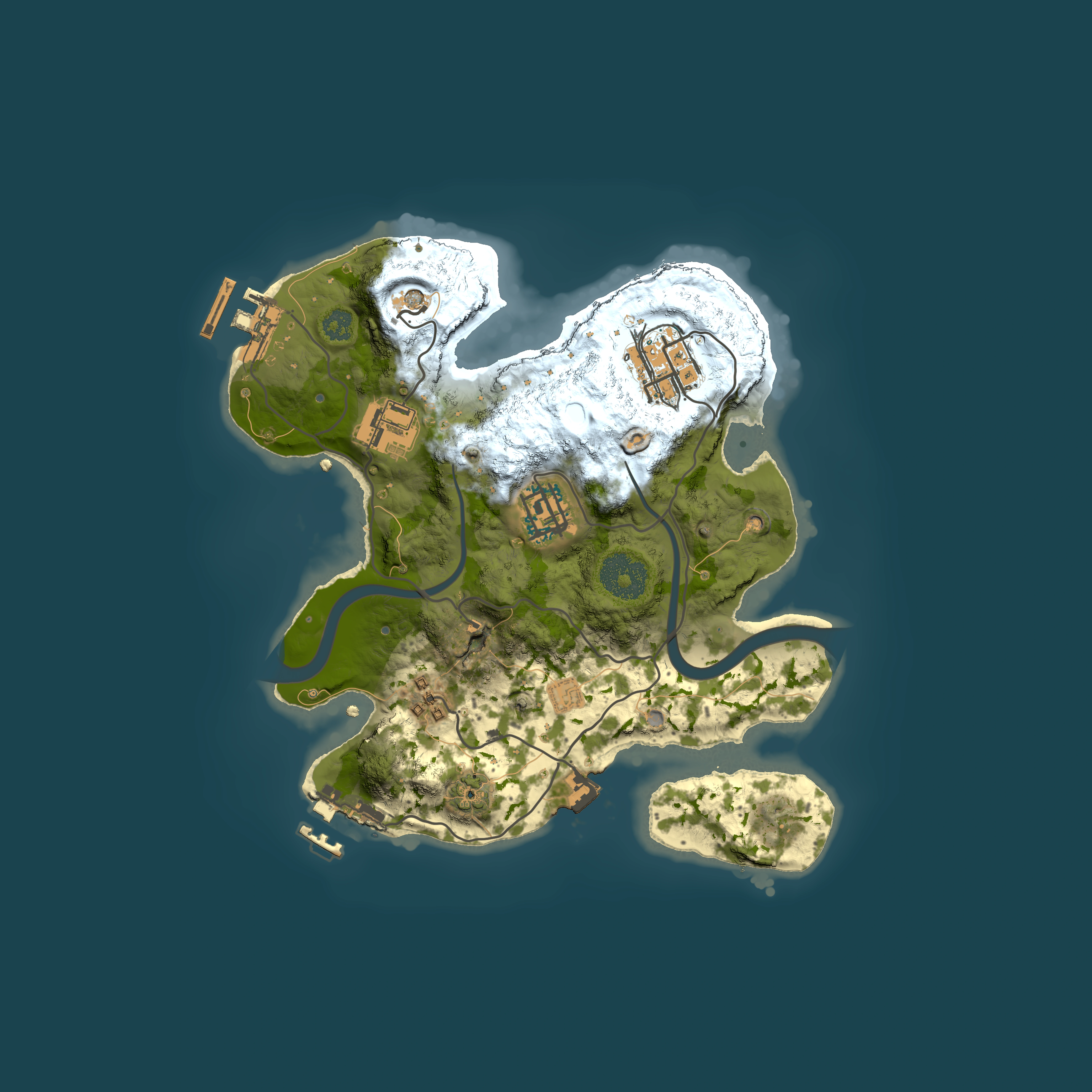 Full top-down render of Rust map seed 1037540273, 2500x2500m