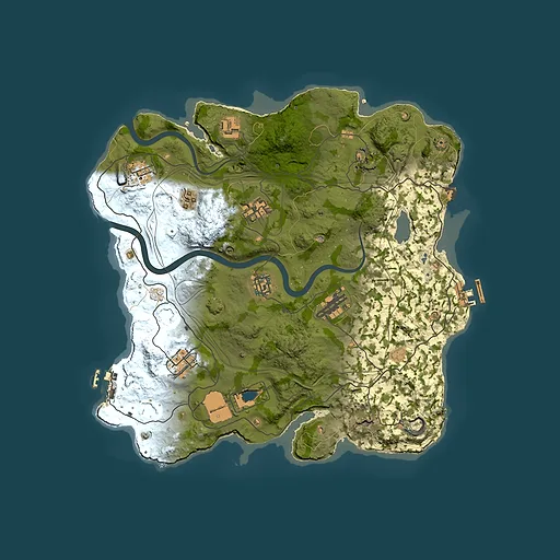 Rust map seed 1337, 3499x3499m top-down preview