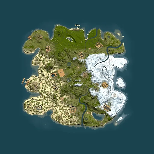 Rust map seed 1337, 3800x3800m top-down preview