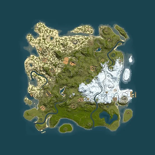 Rust map seed 36704759, 4500x4500m top-down preview