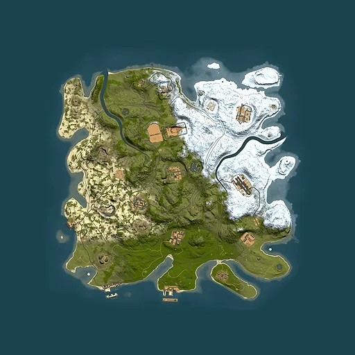 Rust map seed 1337, 3800x3800m top-down preview