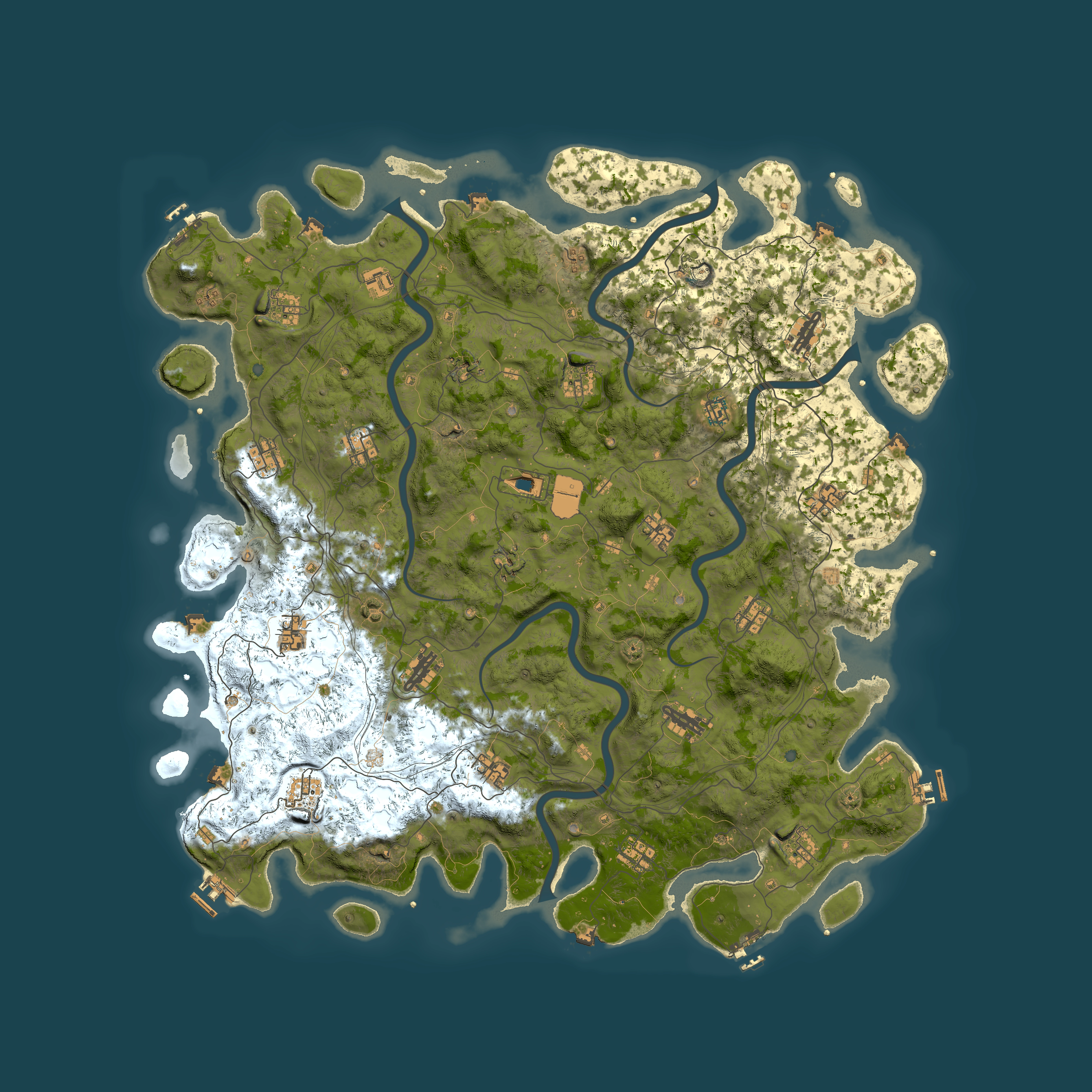 Full top-down render of Rust map seed 1431325171, 5499x5499m