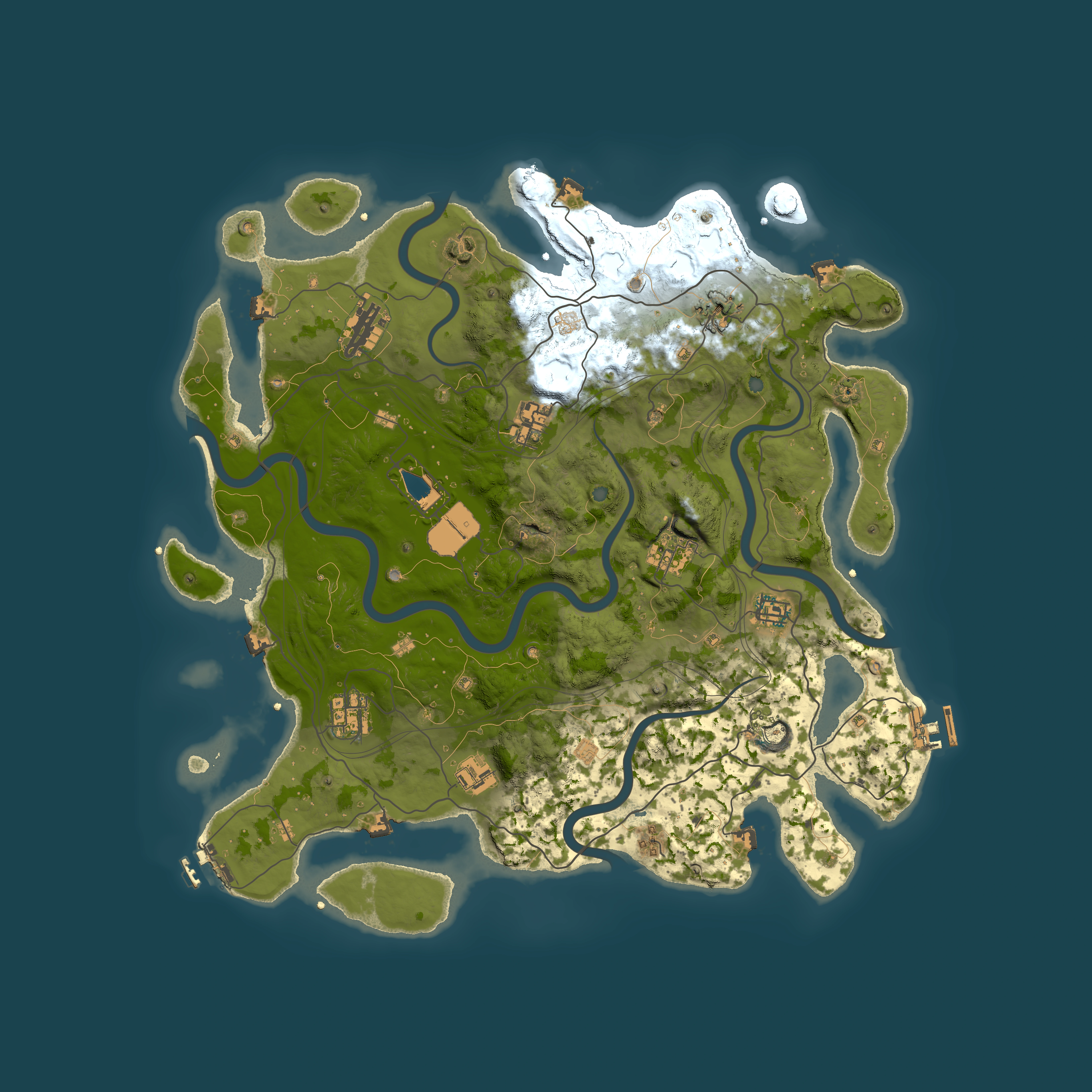 Full top-down render of Rust map seed 1242528313, 4199x4199m