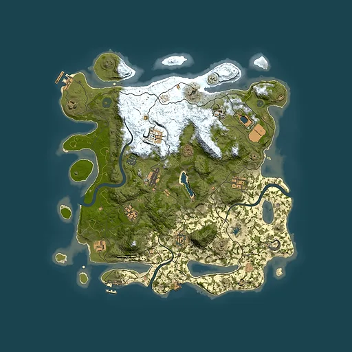 Rust map seed 336722087, 4000x4000m top-down preview