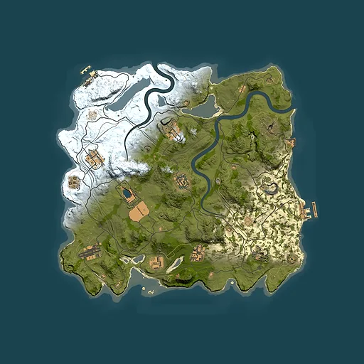 Rust map seed 1337, 3499x3499m top-down preview
