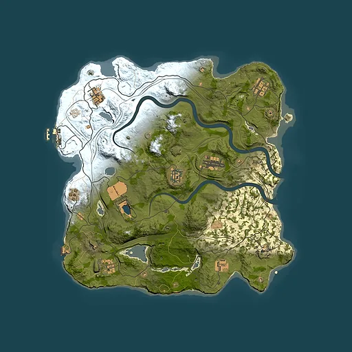 Rust map seed 1337, 3499x3499m top-down preview