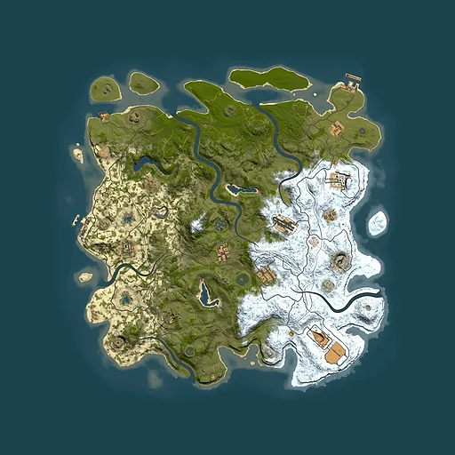 Rust map seed 947846503, 4500x4500m top-down preview
