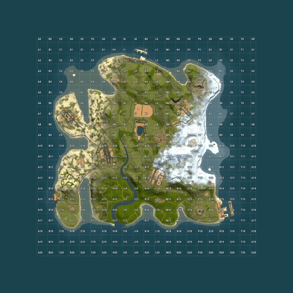 Grid with cell labels